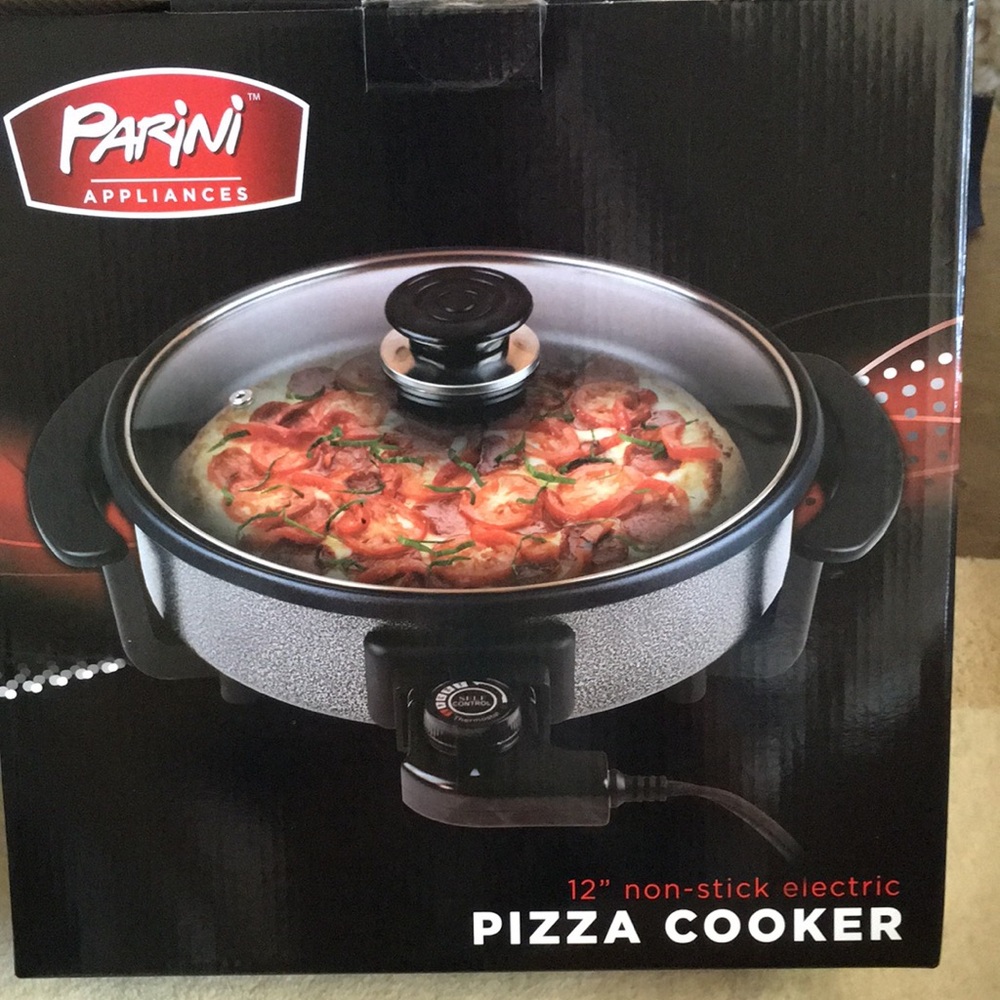 Parini 12" Non-Stick Electric Pizza Cooker